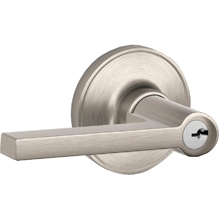Dexter By Schlage Schlage Solstice Satin Nickel Entry Door Lever Lockset J54VSOL619